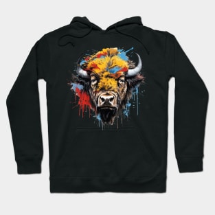 Graffiti American Bison Hoodie